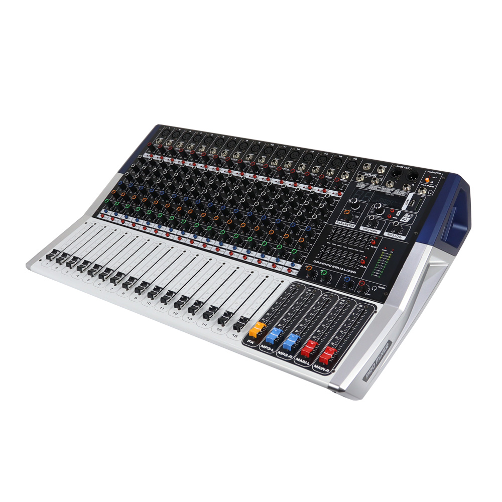 Audio Interface - Professional 350W 16 Channel Metal Audio
