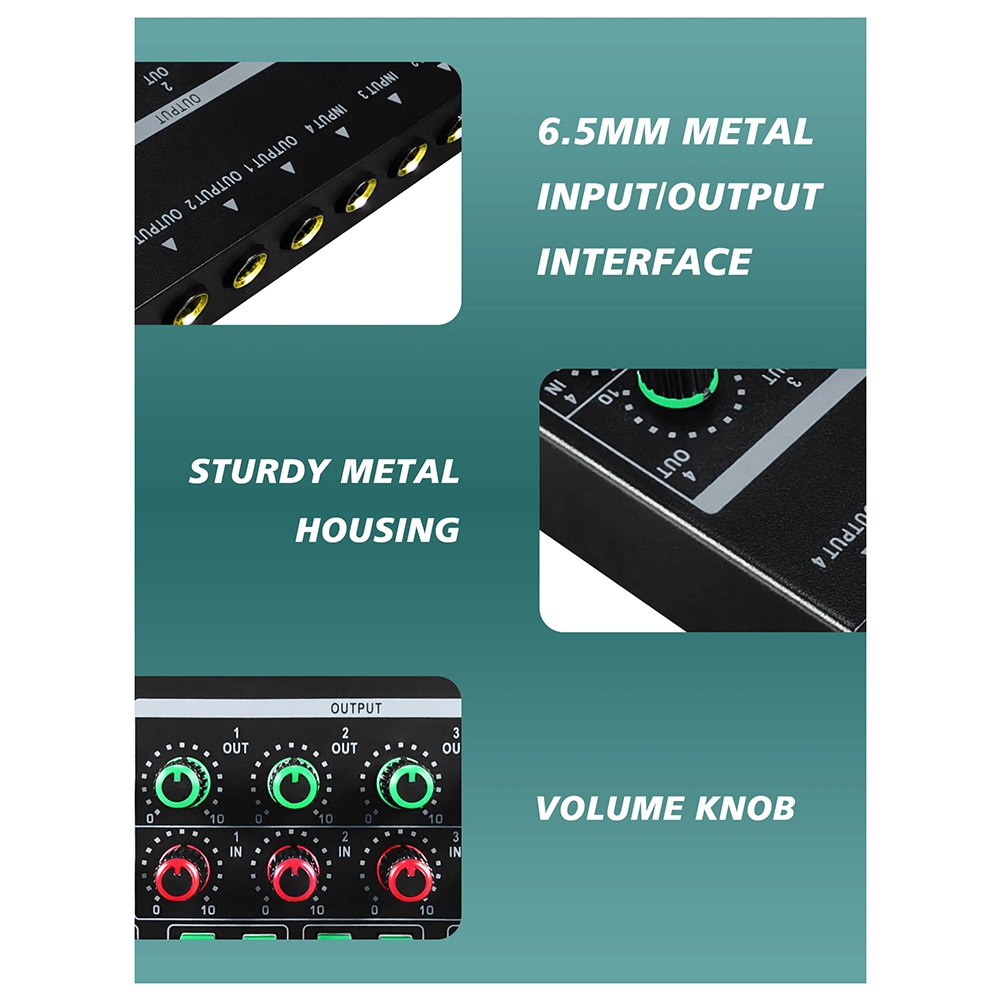 (MEOF] -LQ04 4-Channel Mixer 4 - Audio Interface 评论和价格