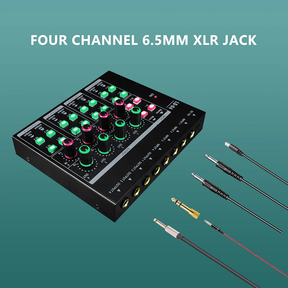 (MEOF] -LQ04 4-Channel Mixer 4 - Audio Interface 评论和价格