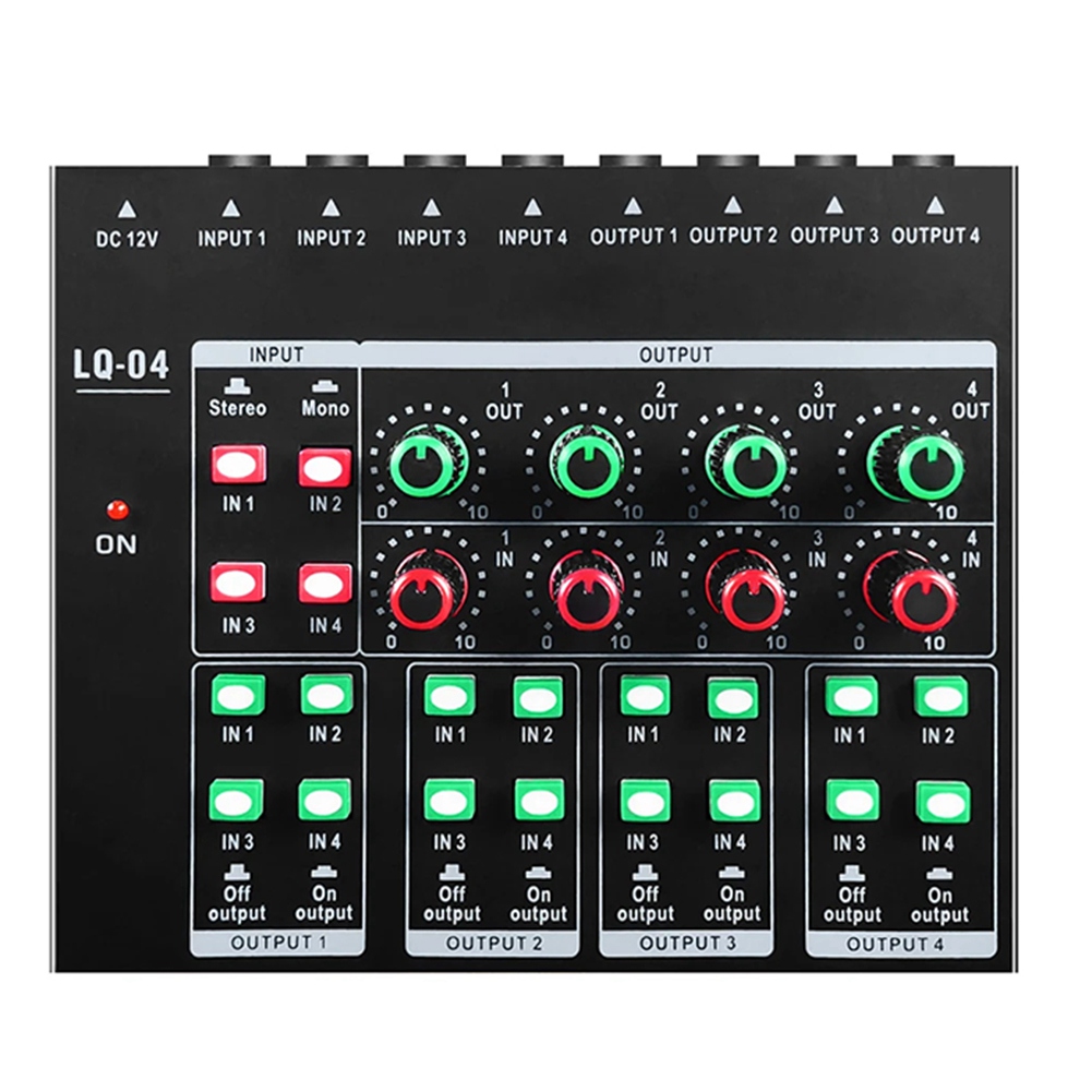 (MEOF] -LQ04 4-Channel Mixer 4 - Audio Interface 评论和价格