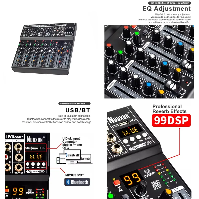 Audio Mixer Sound Board Consol - Audio Interface 评论和价格