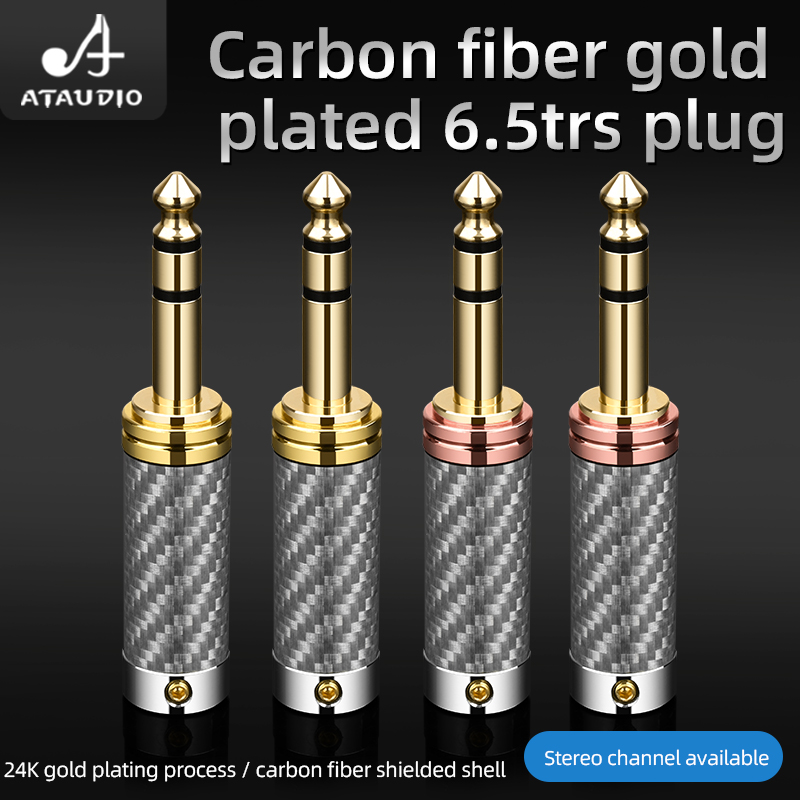 ATAUDIO 4PCS 6.5mm Plug Rhodiu - Trs Cable 评论和价格