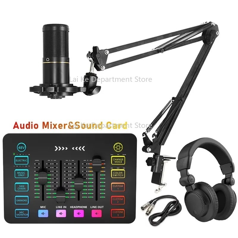 ZX230 Live Stream Sound Card C - Condenser Microphone Kit 评论和价格