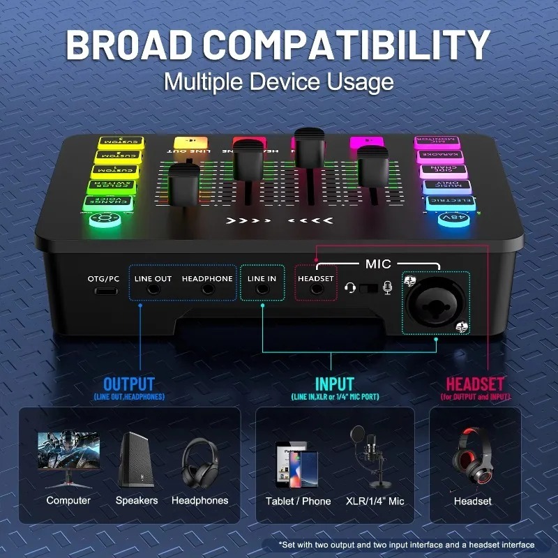 ZX230 Live Stream Sound Card C - Condenser Microphone Kit 评论和价格