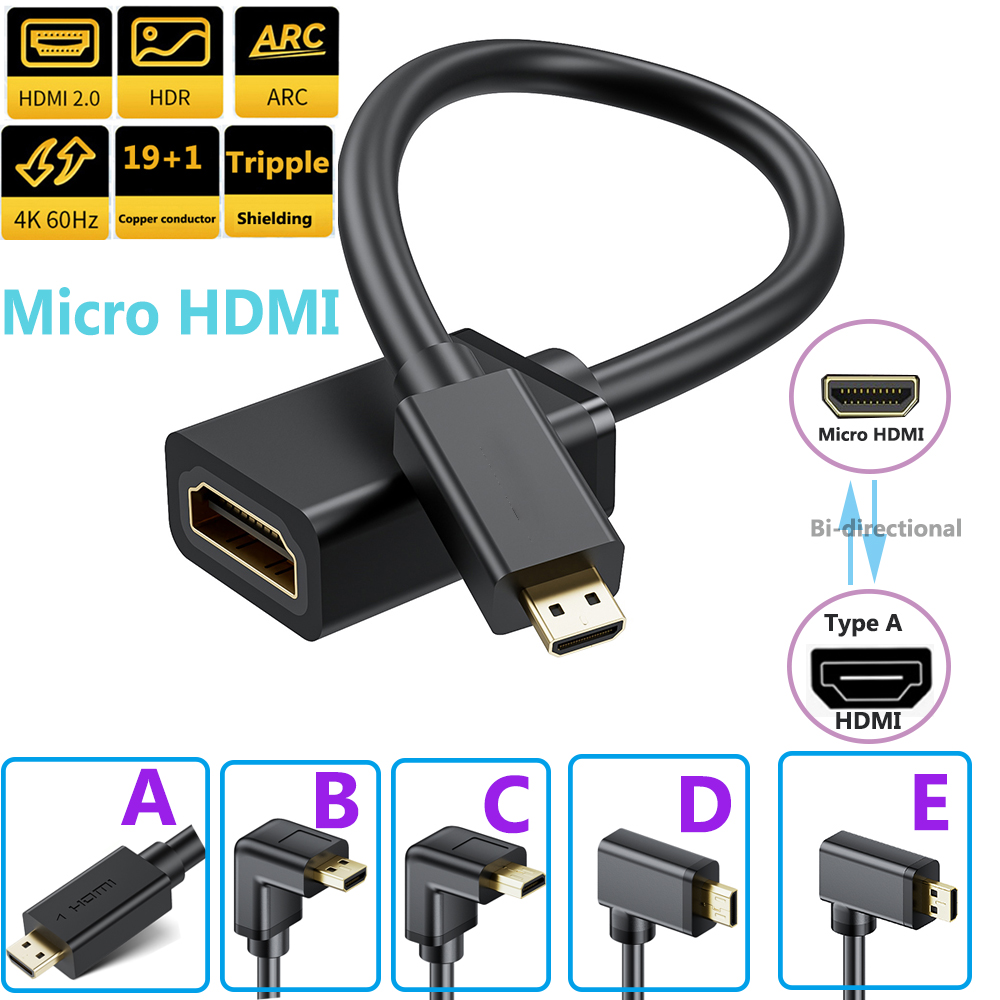 4K Micro HDMI to HDMI Cable Ad - Mdi Cable 评论和价格