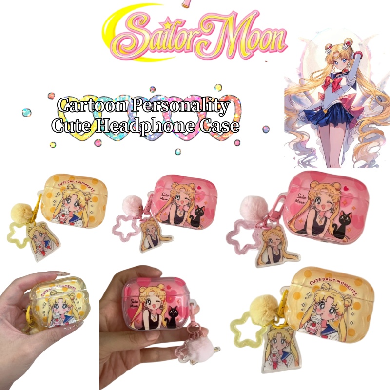 Sailor Moon Anime Cartoon Styl - Headphone Parts 评论和价格